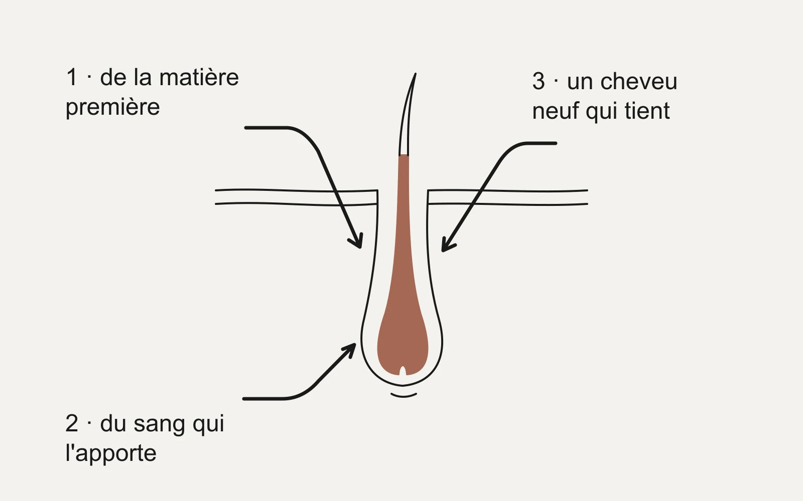 Trois besoins, en même temps.